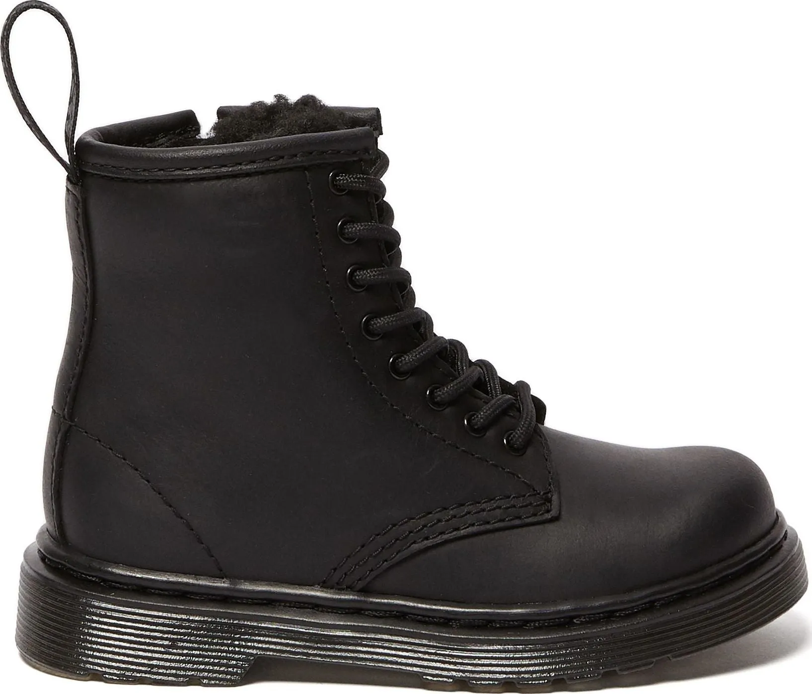 1460 Serena Leather Faux Fur Lined Boots - Toddler|-|Bottes en cuir 1460 Serena doublées en fourrure synthétique - Tout-petit