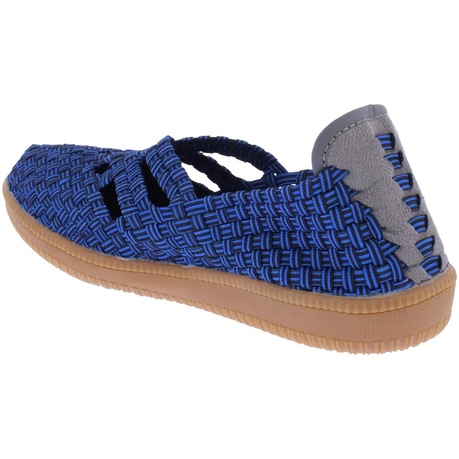 Adesso A7398 Olive Ladies Admiral Navy Textile Arch Support Slip On Shoes