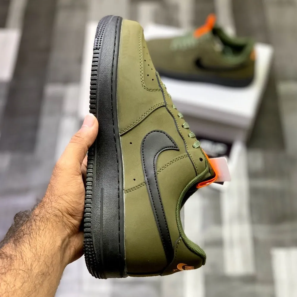 AF-1 Annthracitte (Military Green) Premium Batch Leather Edition