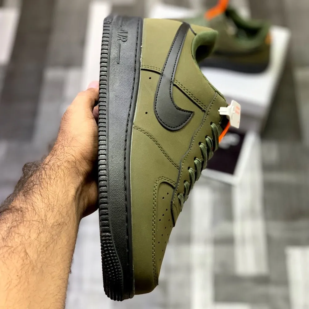 AF-1 Annthracitte (Military Green) Premium Batch Leather Edition