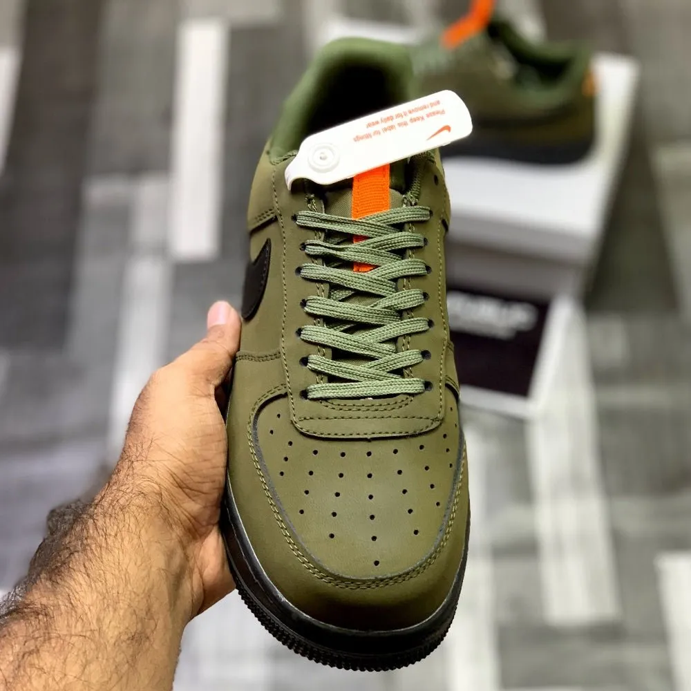 AF-1 Annthracitte (Military Green) Premium Batch Leather Edition