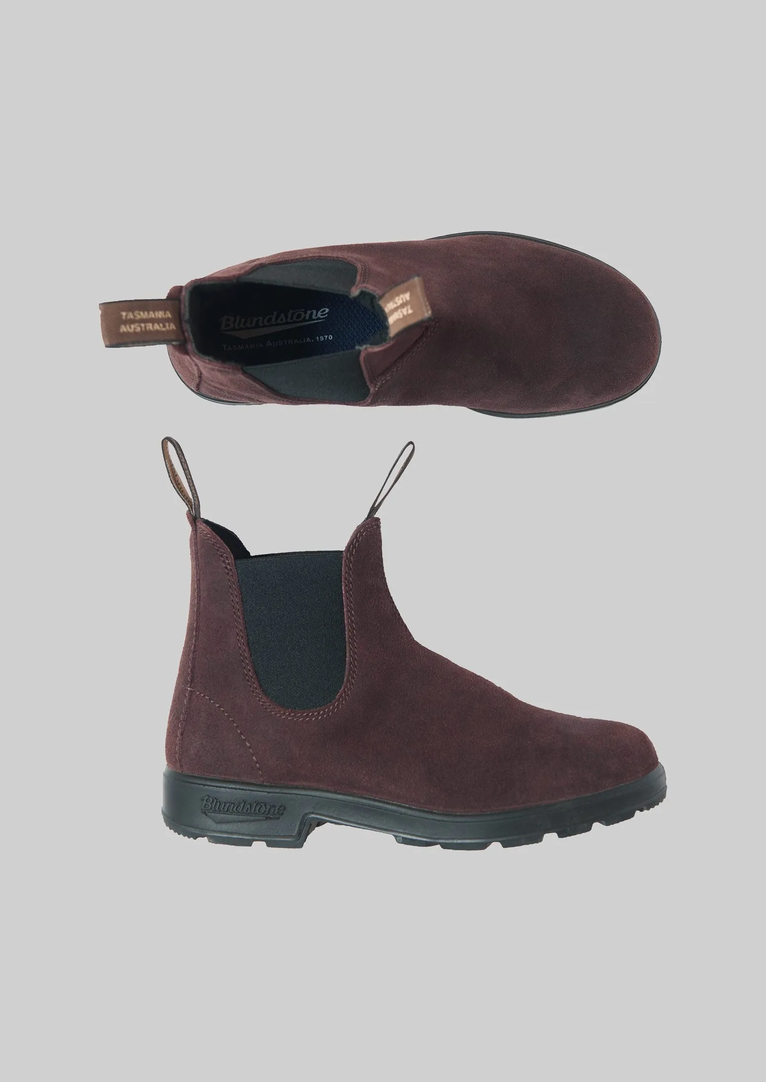 Blundstone Suede Chelsea Boots | Plum