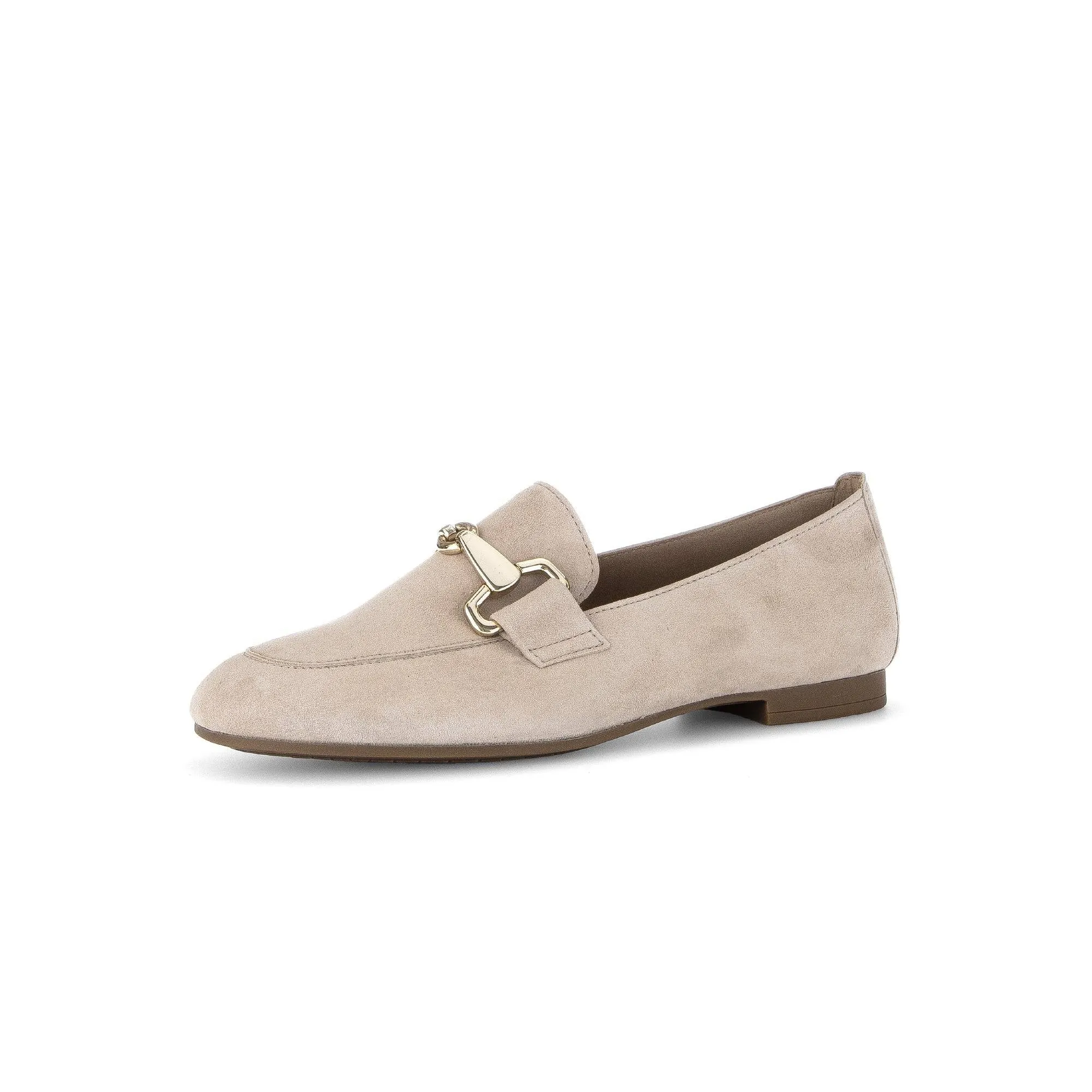 Gabor 45.211.12 Jangle Ladies Beige Suede Slip On Shoes