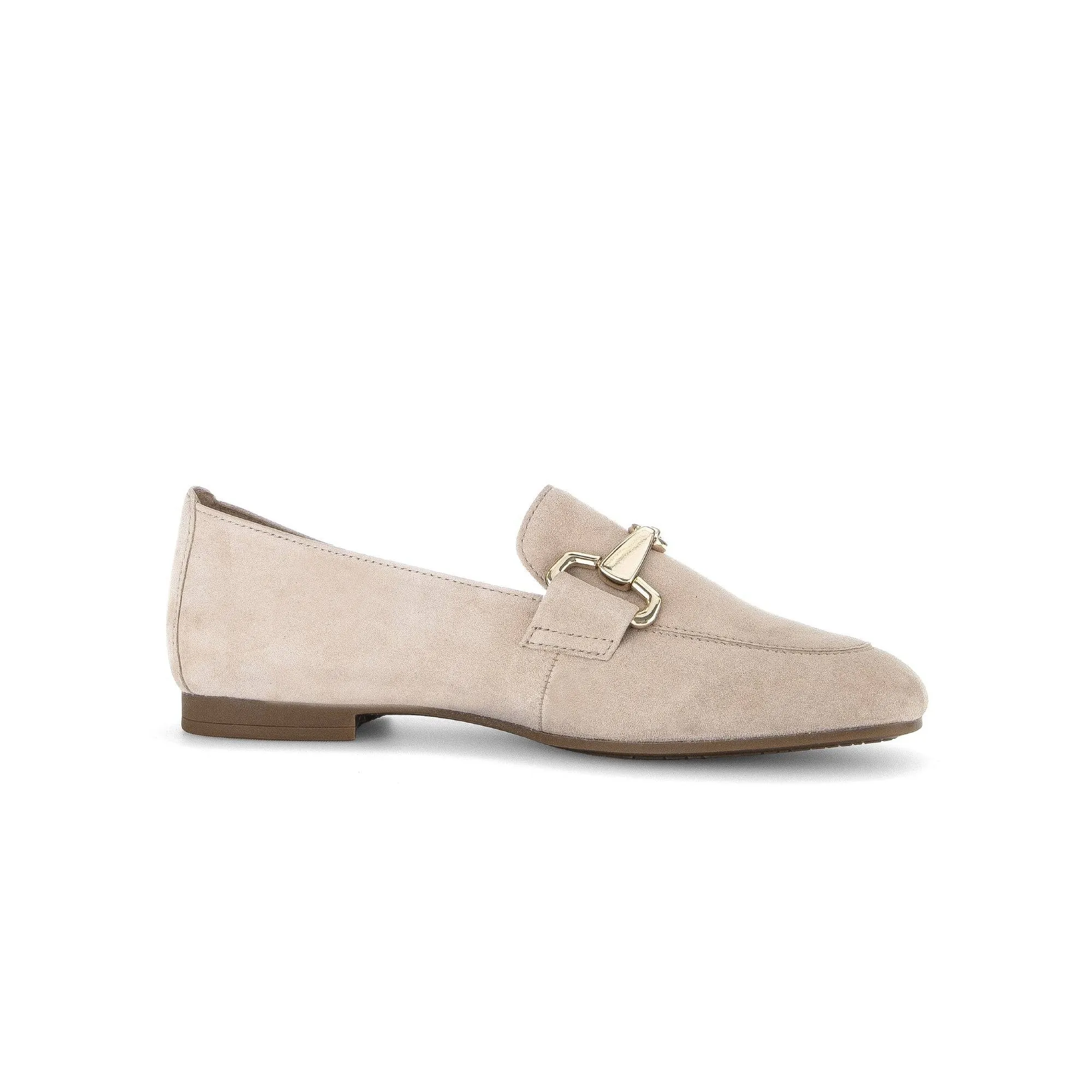 Gabor 45.211.12 Jangle Ladies Beige Suede Slip On Shoes