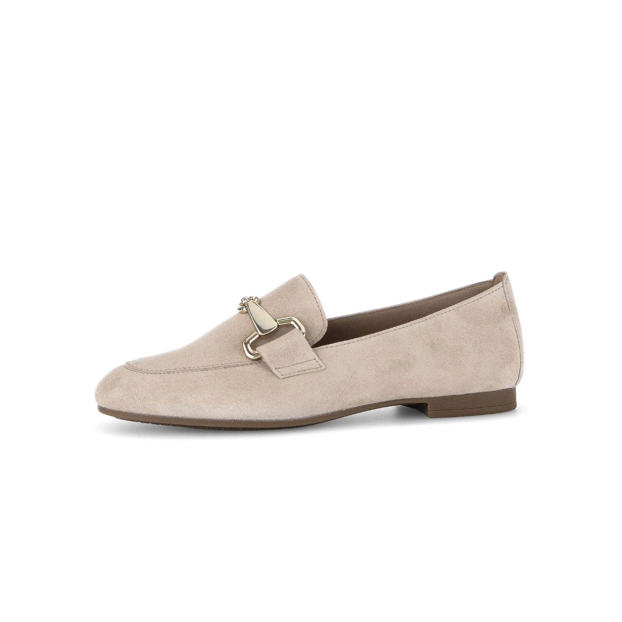 Gabor 45.211.12 Jangle Ladies Beige Suede Slip On Shoes