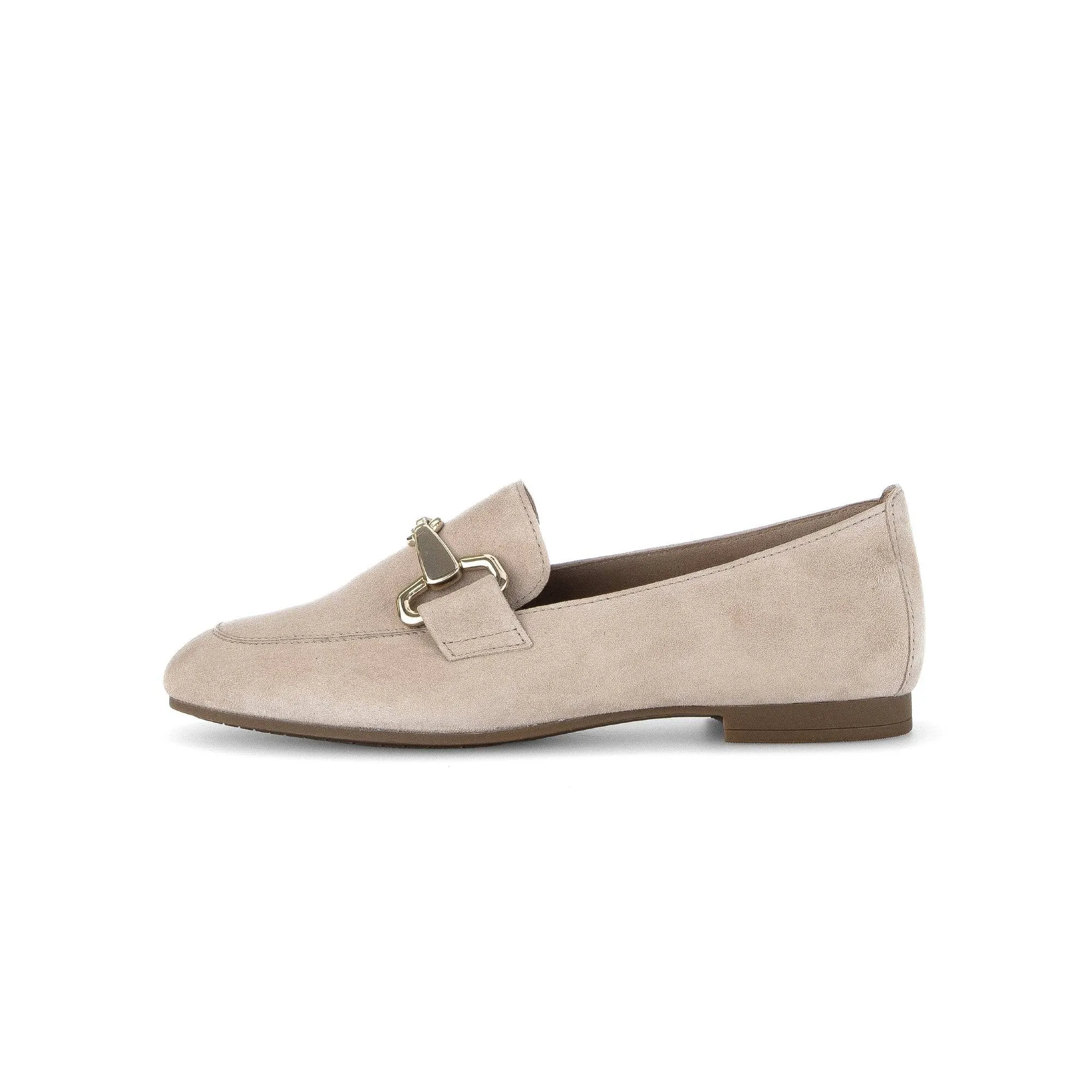 Gabor 45.211.12 Jangle Ladies Beige Suede Slip On Shoes