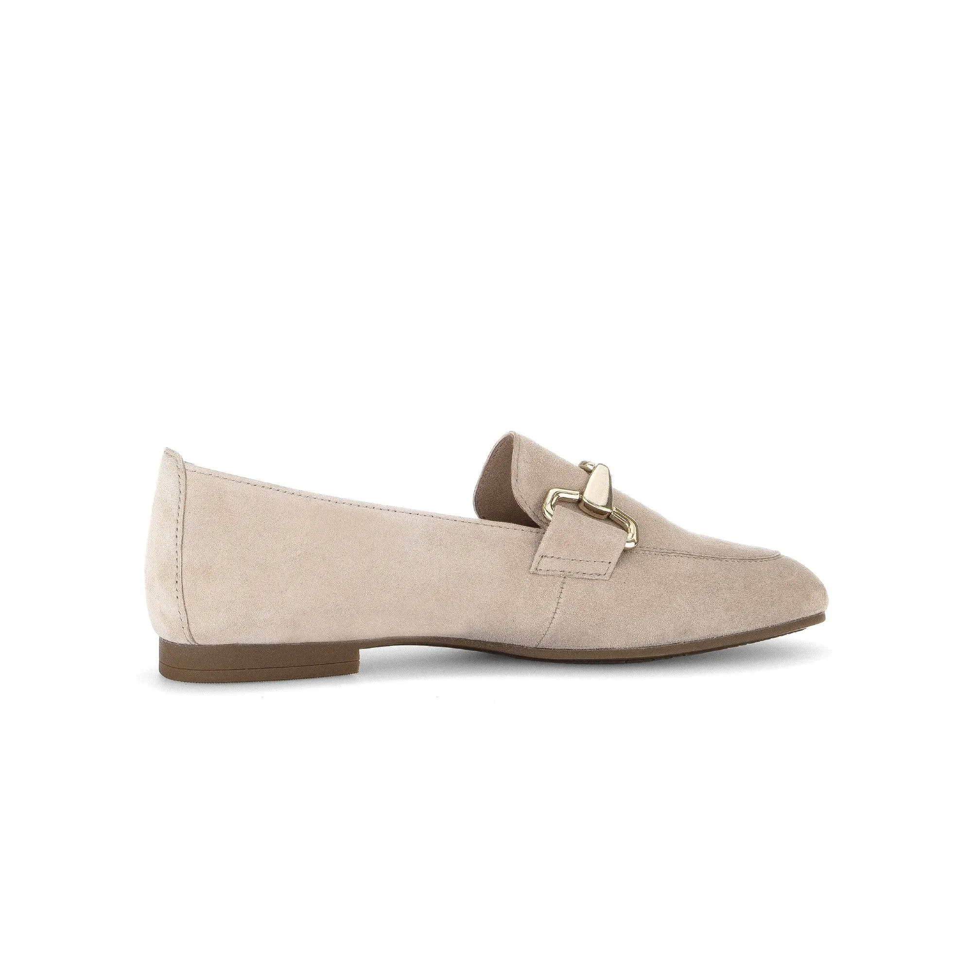 Gabor 45.211.12 Jangle Ladies Beige Suede Slip On Shoes