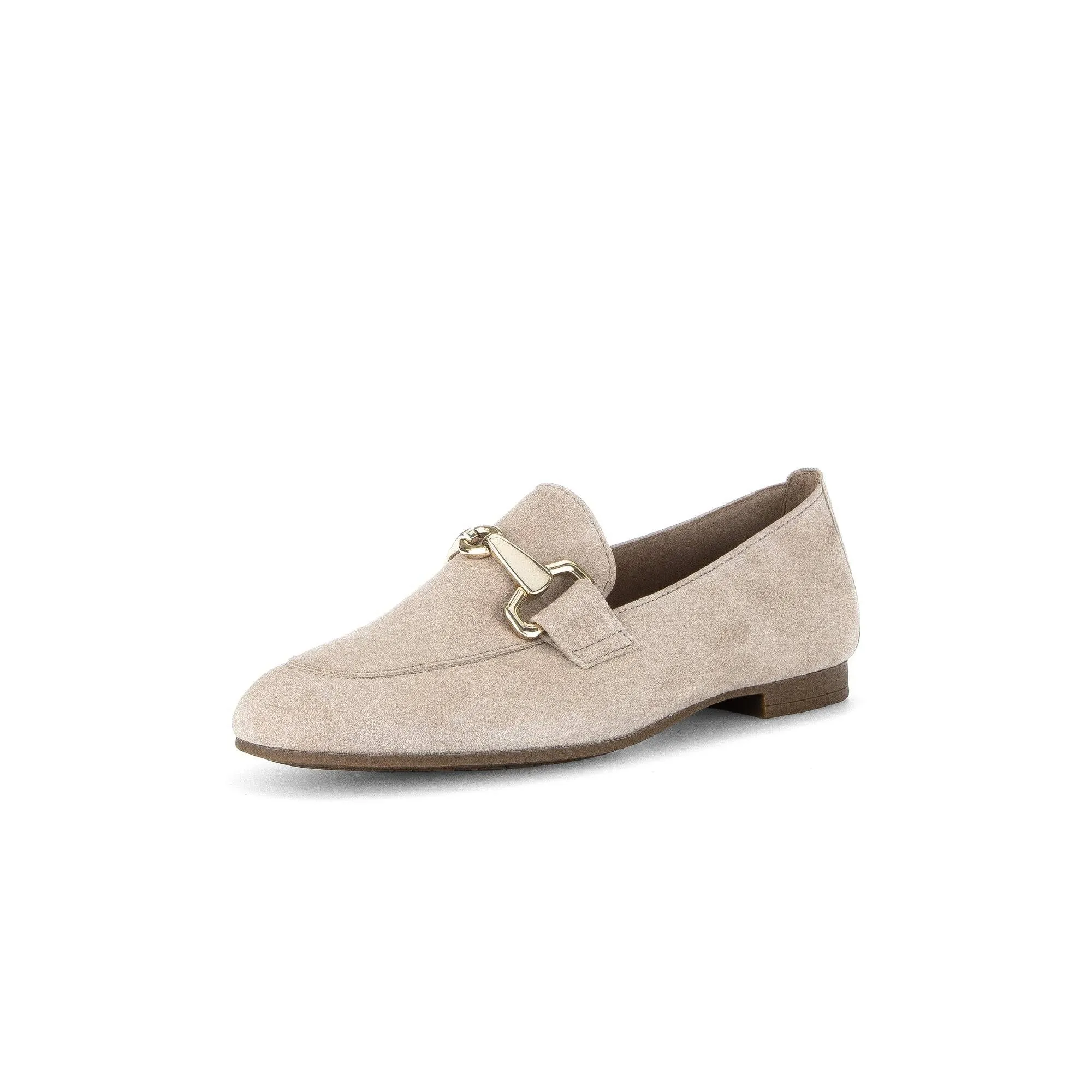 Gabor 45.211.12 Jangle Ladies Beige Suede Slip On Shoes