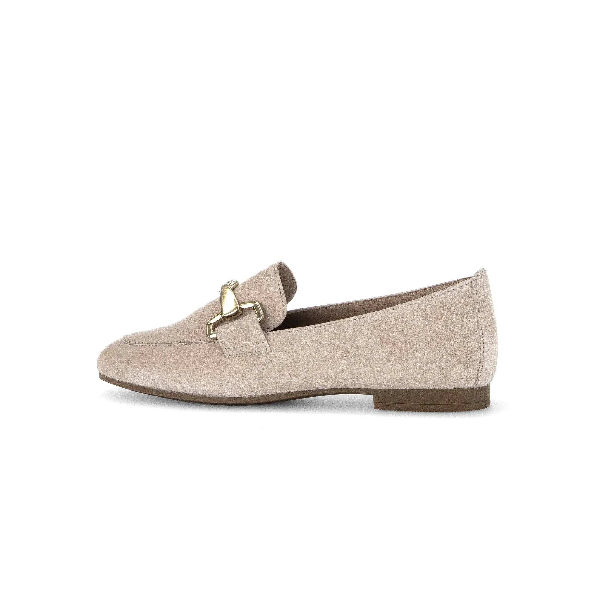 Gabor 45.211.12 Jangle Ladies Beige Suede Slip On Shoes