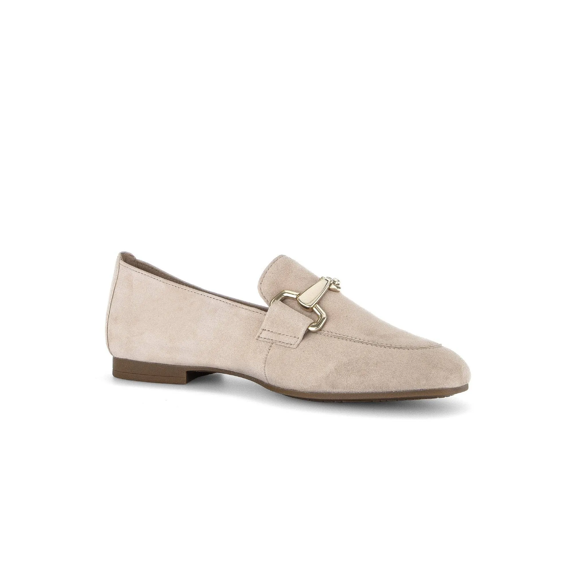 Gabor 45.211.12 Jangle Ladies Beige Suede Slip On Shoes