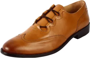 Love and Liberty Men's Genuine Tan Lace Up Dress Shoes Size 12 Pair of Shoes