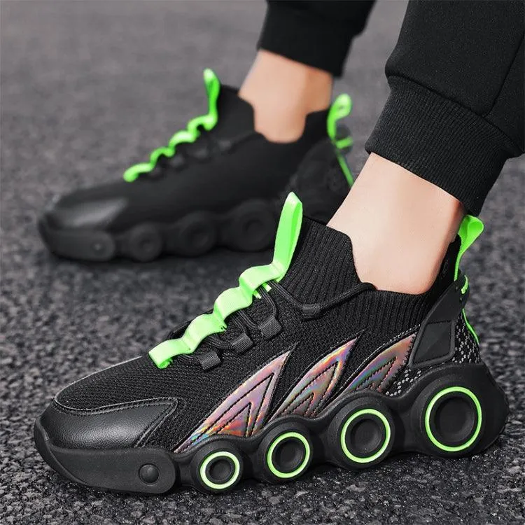 Men's Lightweight Mesh Casual Sports Shoes - Breathable Flying Weave Design