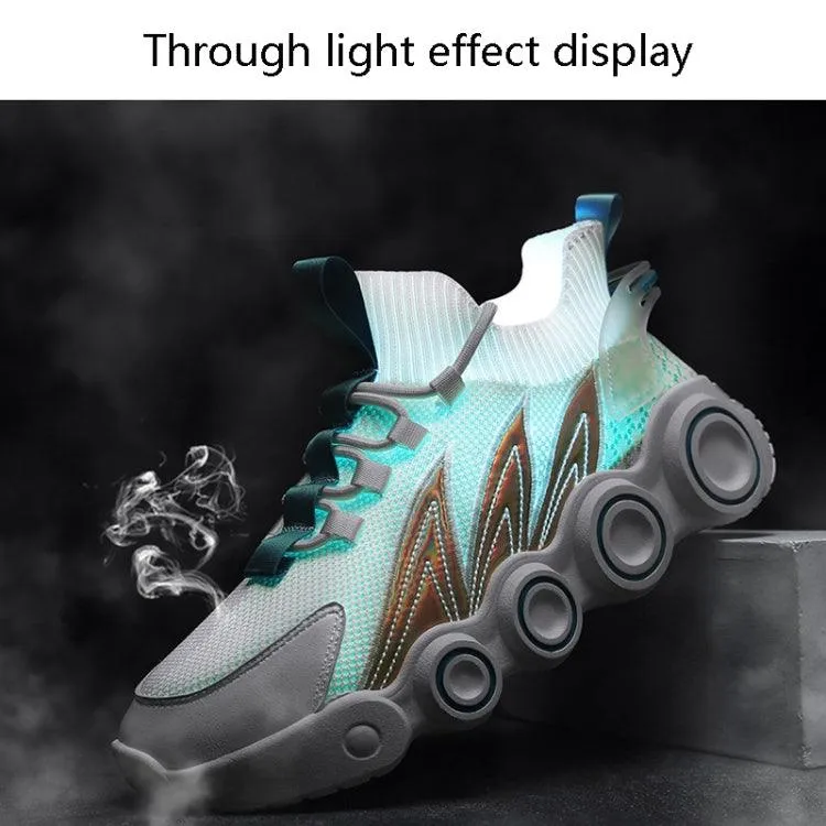 Men's Lightweight Mesh Casual Sports Shoes - Breathable Flying Weave Design