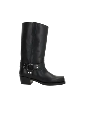 Smooth Leather Western Boots