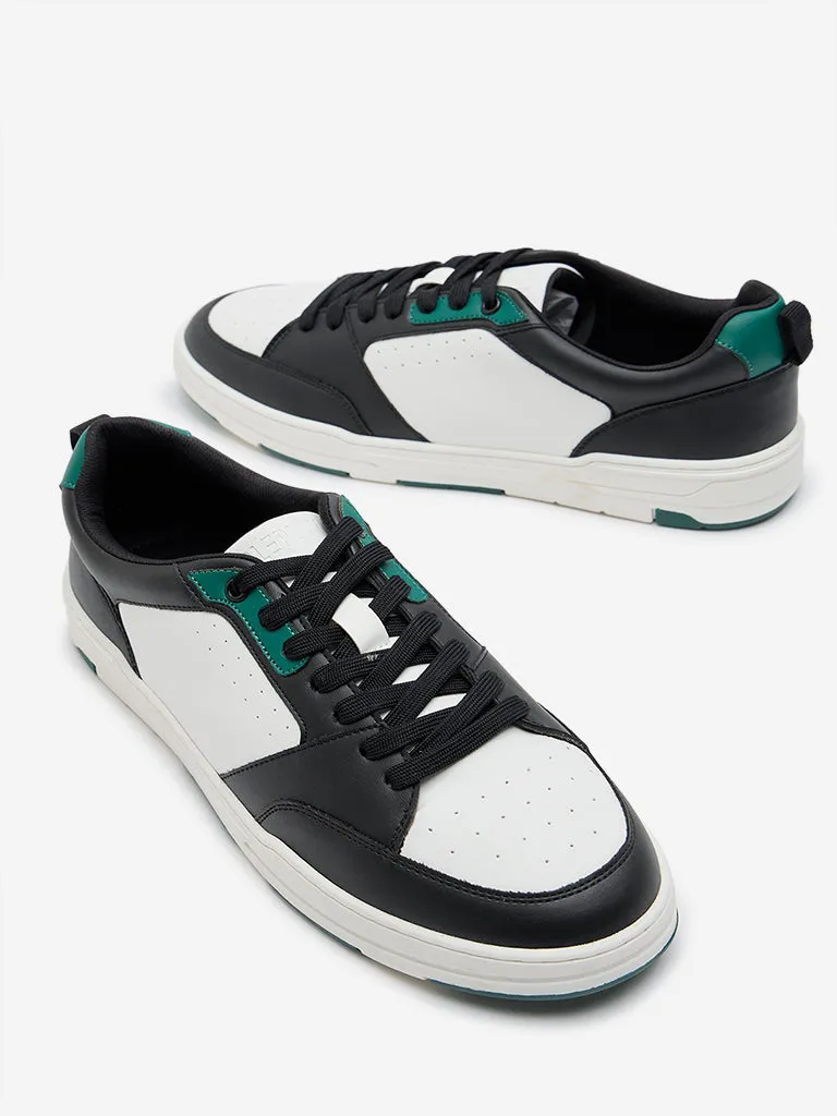 SOLEPLAY White Colour-Blocked Sneakers