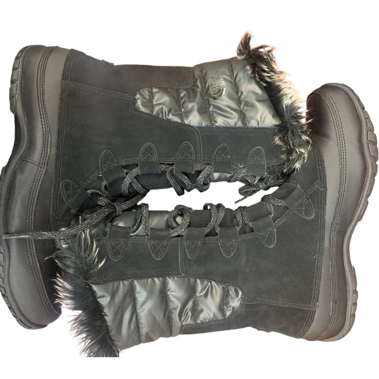 The North Face Women's Nuptse Purna SZ 10 Black Boots