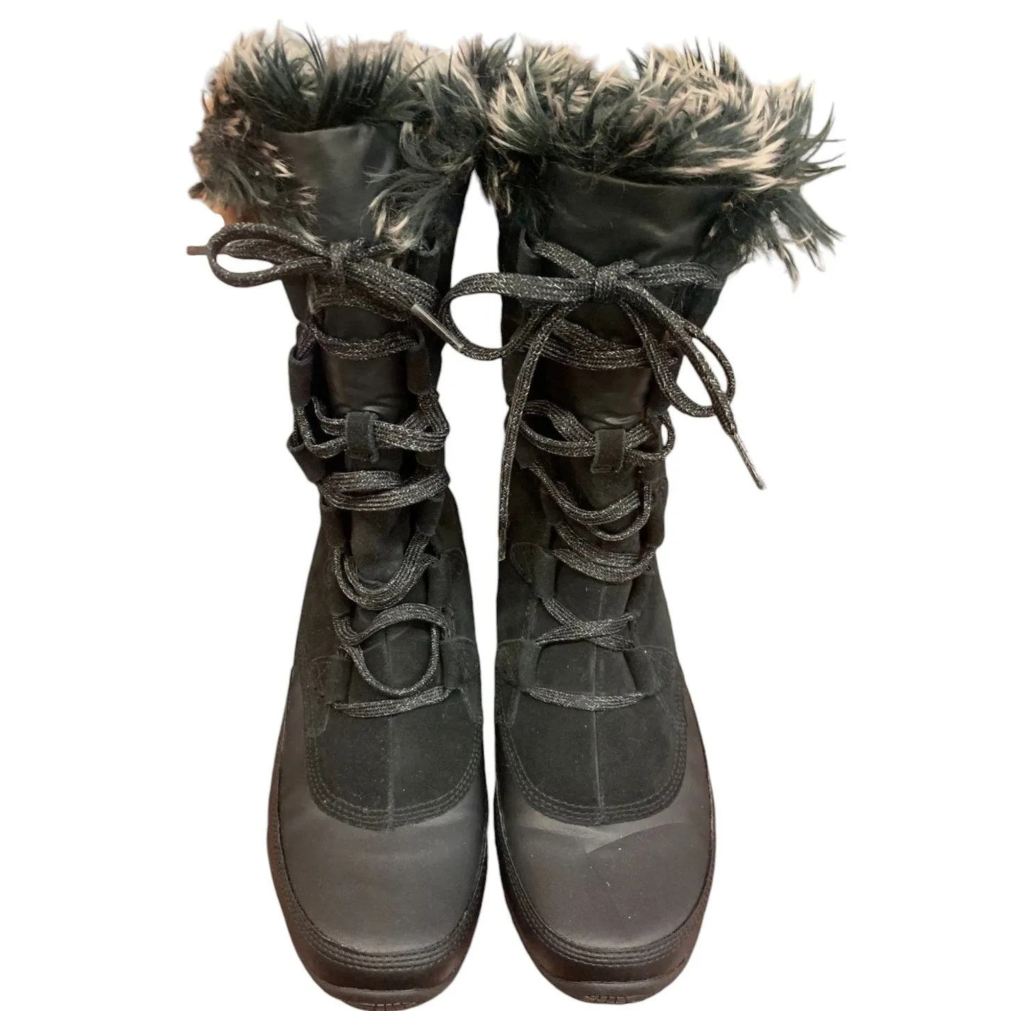 The North Face Women's Nuptse Purna SZ 10 Black Boots