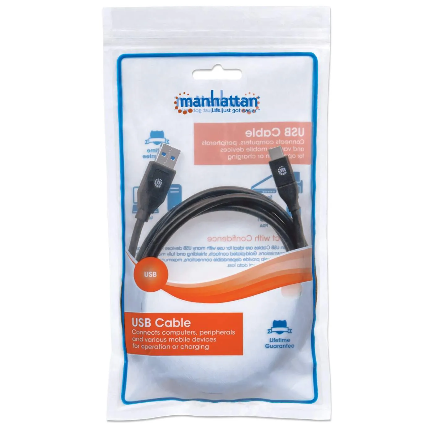 USB 3.0 Type-A to Type-C Device Cable
